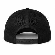 Rink Queen — Black trucker, back (mesh, snap closure)