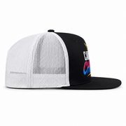Came Out Chirpin Black White Trucker - side