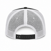 Came Out Chirpin Black White Trucker - back