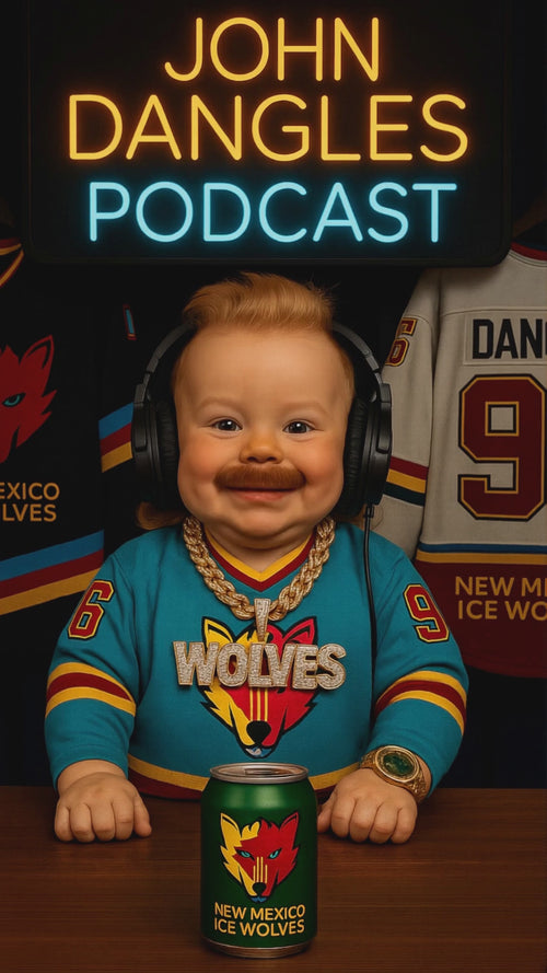 Big John Dangles New Mexico Ice Wolves full custom hockey video production — sample of The Lifestyle Fee AAA tier with up to 5 characters, full jersey, chain, and background customization, and clips woven in