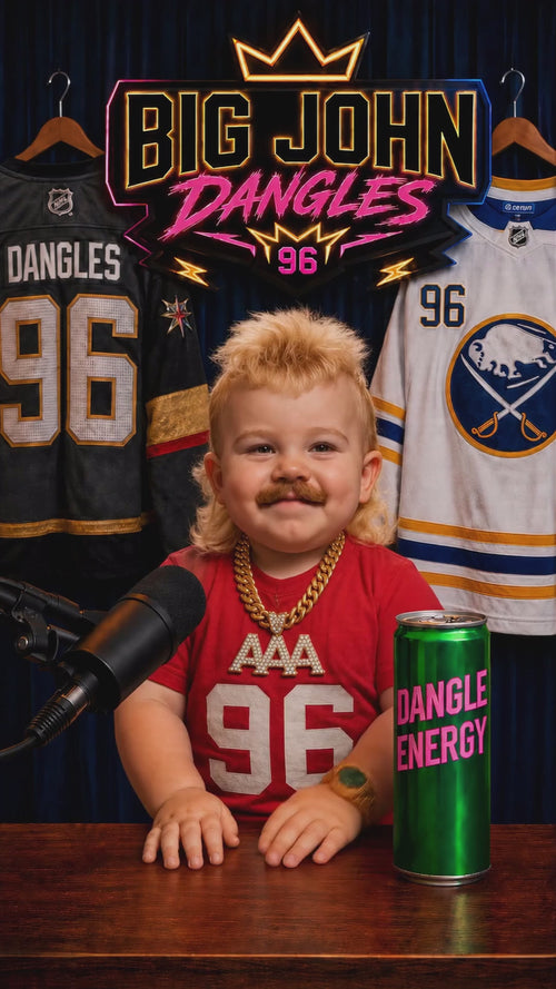 Big John Dangles 2026 Manitoba Junior Ice Brick shoutout video — vertical 9:16 example of The Mic Drop custom hockey shoutout tier